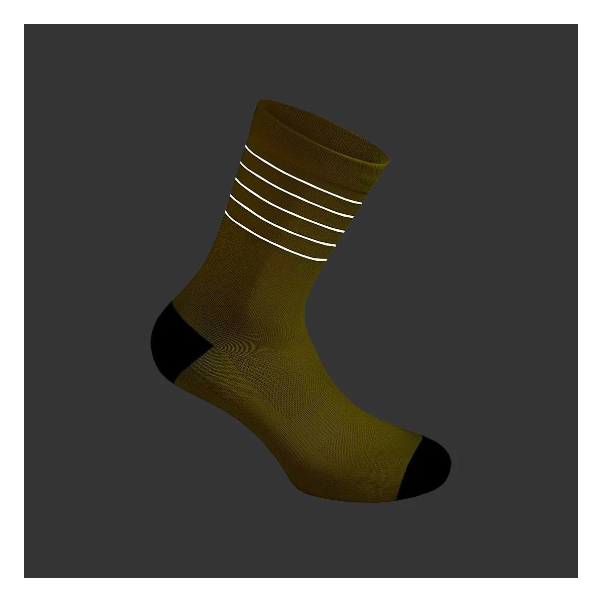 Reflective Glitter Socks - Buttercup / Black
