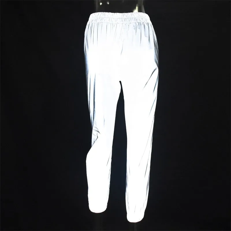 Reflective Jogger Pants - Streetwear Trousers