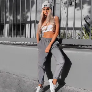 Reflective Jogger Pants - Streetwear Trousers