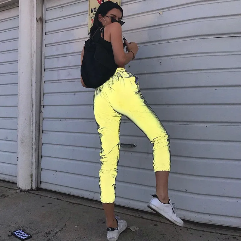 Reflective Jogger Pants - Streetwear Trousers