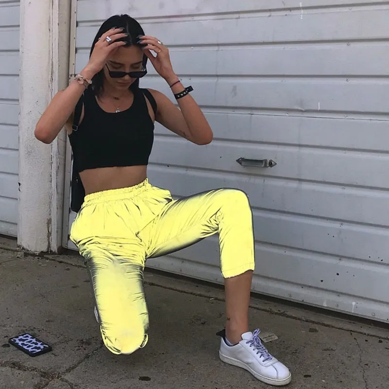 Reflective Jogger Pants - Streetwear Trousers