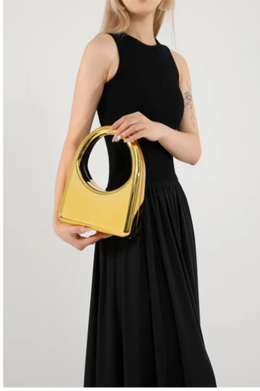 Reflective Metallic Acrylic Purse