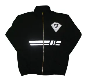 Reflective Zippered Men's Sweatsuit Jacket