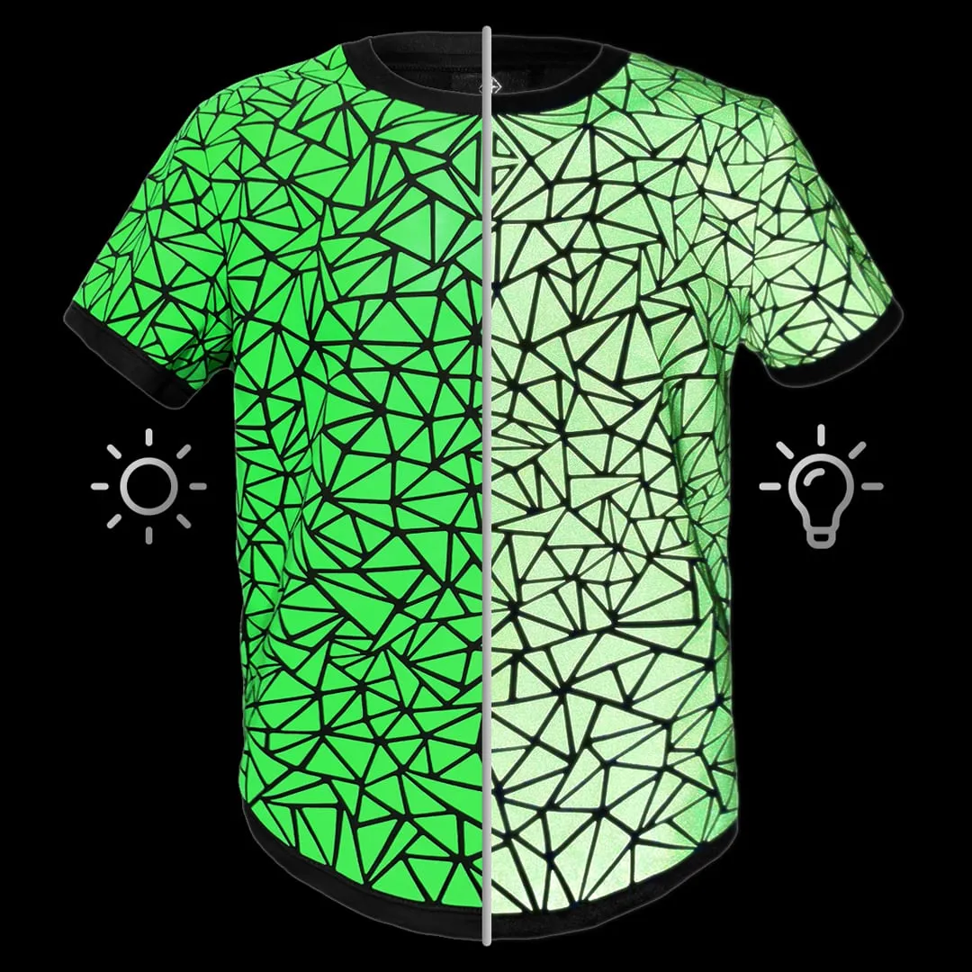 REFLEKT Mosaic Tee / Neon Green