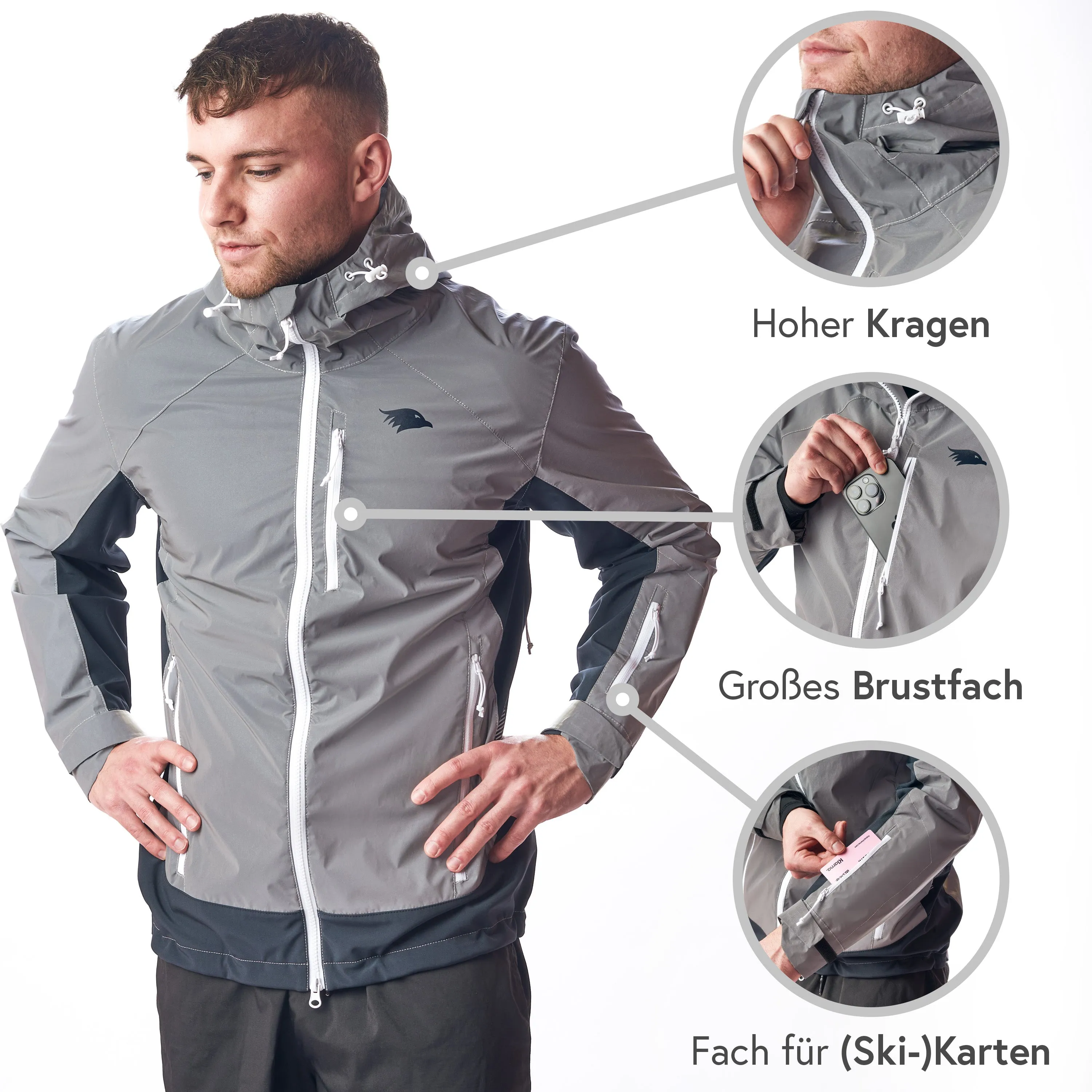 Reflektierende Funktionsjacke - Herren