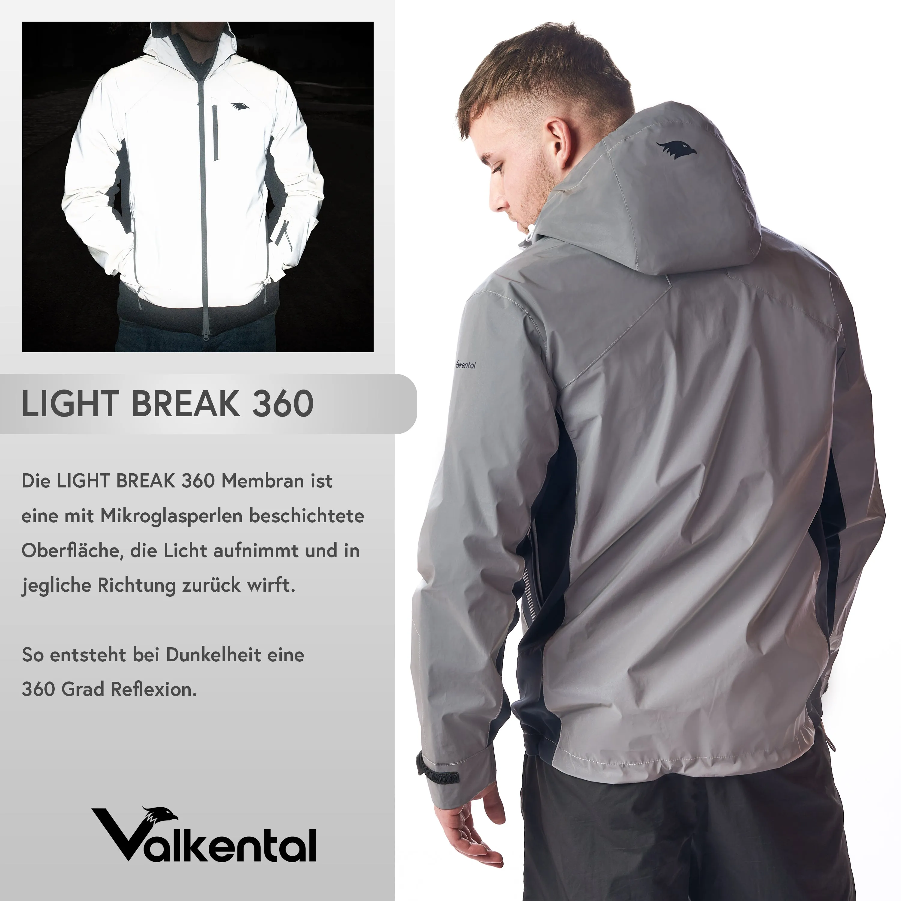 Reflektierende Funktionsjacke - Herren