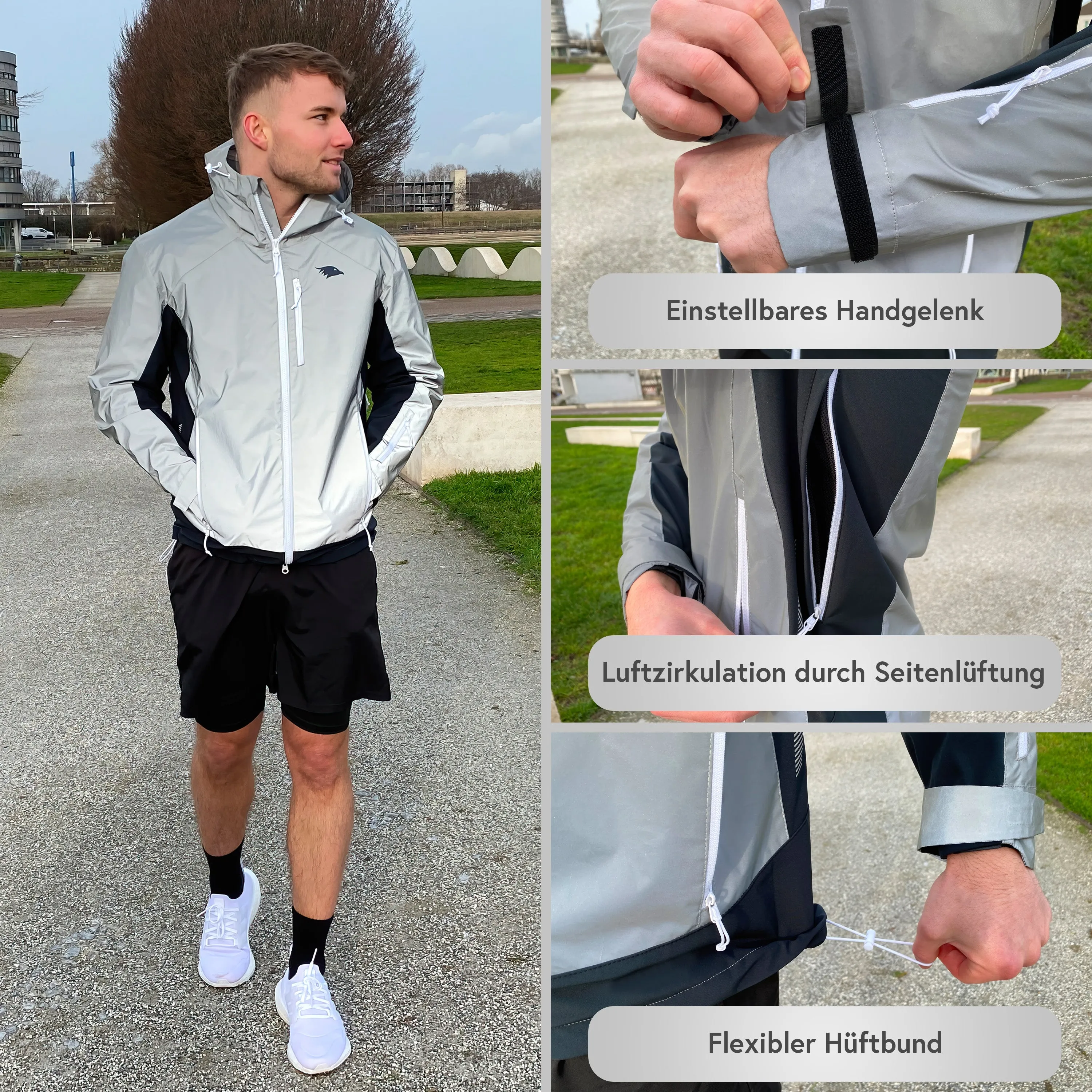 Reflektierende Funktionsjacke - Herren