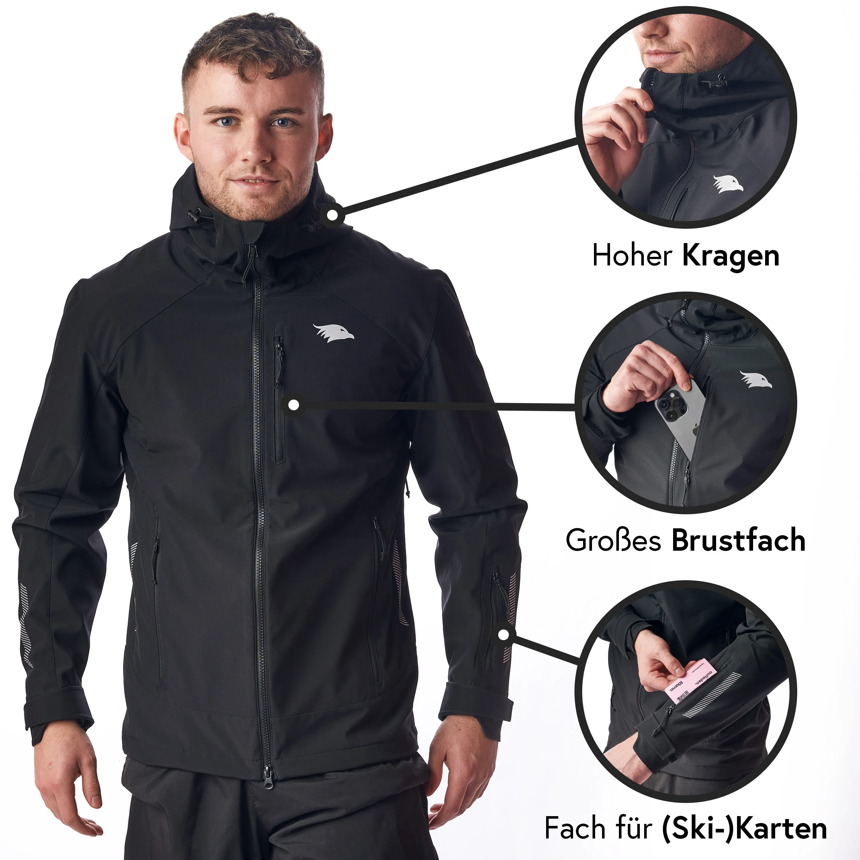 Reflektierende Funktionsjacke - Herren