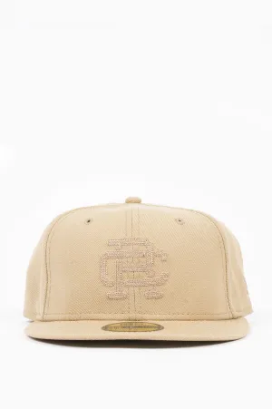 REIGNING CHAMP NEW ERA 59FIFTY VARSITY MONOGRAM CAP CAMEL