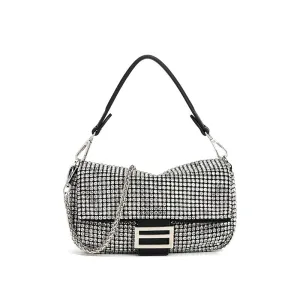 Rhinestone Embedded Underarm Bag