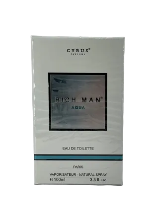 Rich Man Aqua Cyrus Perfums Eau De Toilette 100ml Men