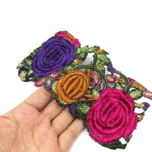 Rich Wide Heavey Flower Braid 9cm 7409