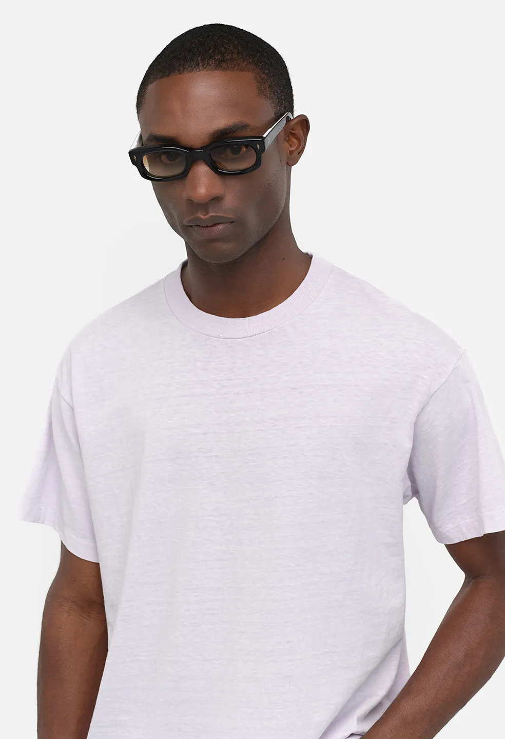 Riviera Cropped Tee / Washed Lilac