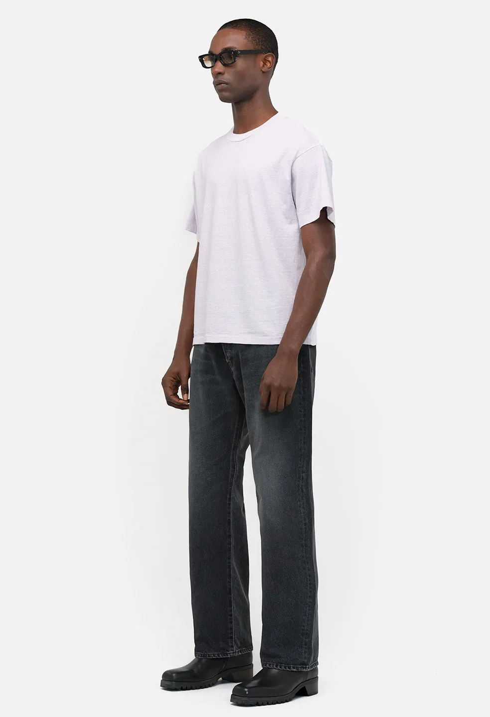 Riviera Cropped Tee / Washed Lilac