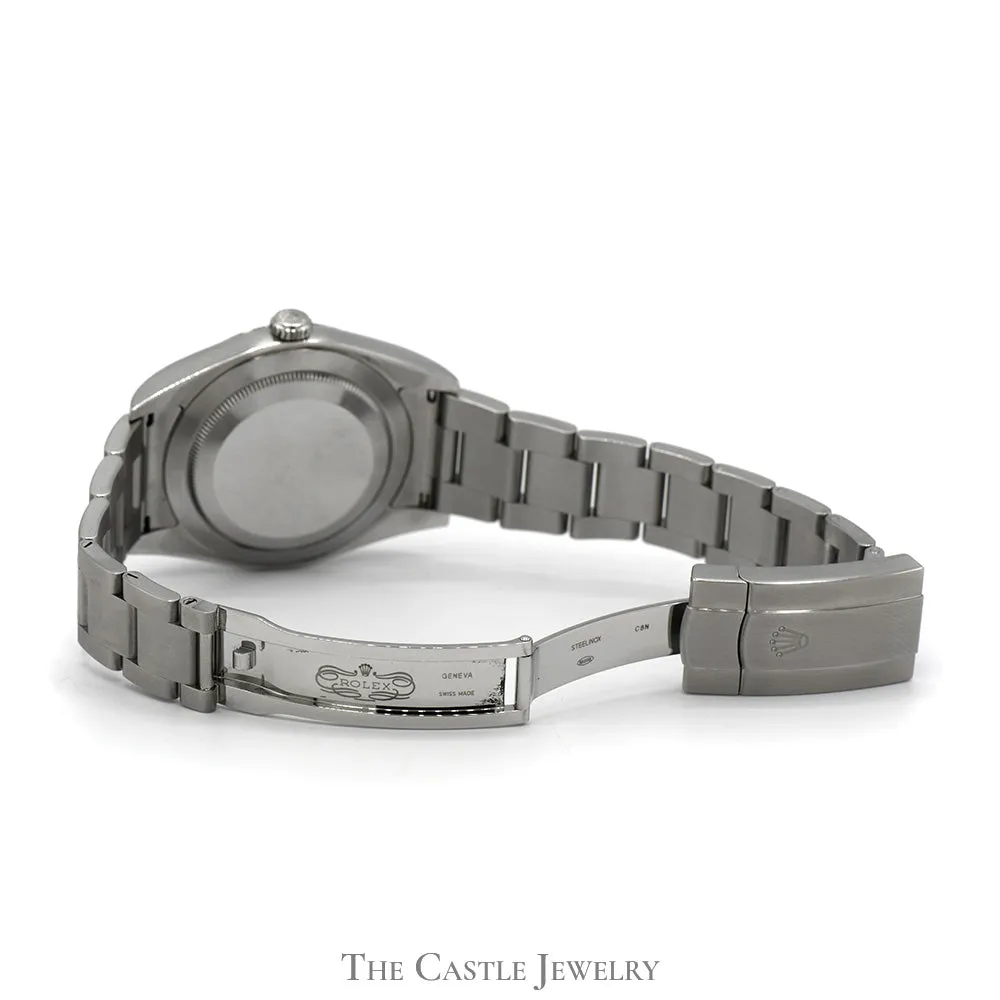 Rolex Oyster Perpetual 114300 with Grey Dial and Stainless Steel Oyster Band