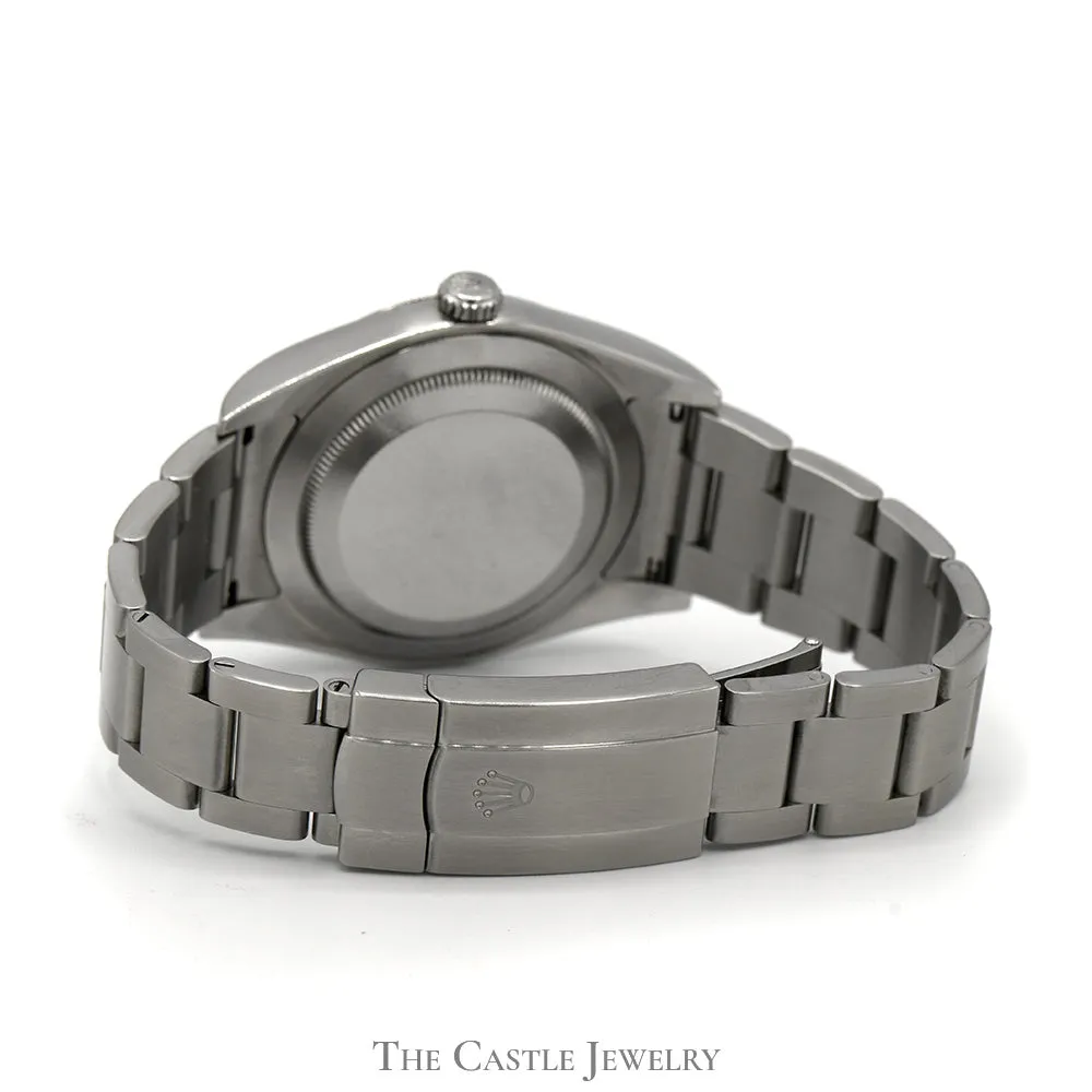 Rolex Oyster Perpetual 114300 with Grey Dial and Stainless Steel Oyster Band