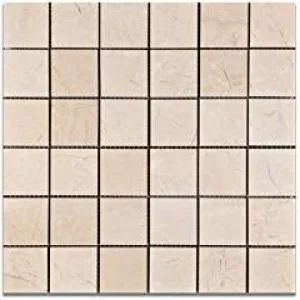 Royal Beige Marble 2 X 2 Polished Mosaic Tile - Lot of 50 Sheets