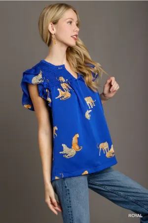 Royal Cheetah Top