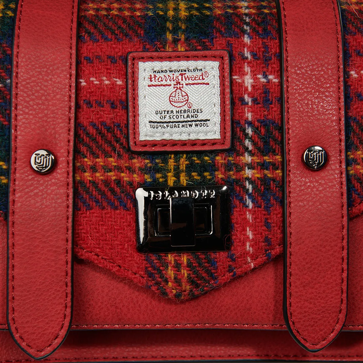 Royal Stewart Tartan Satchels with Harris Tweed®
