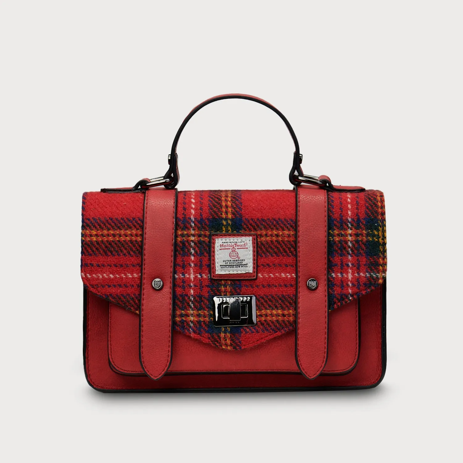 Royal Stewart Tartan Satchels with Harris Tweed®