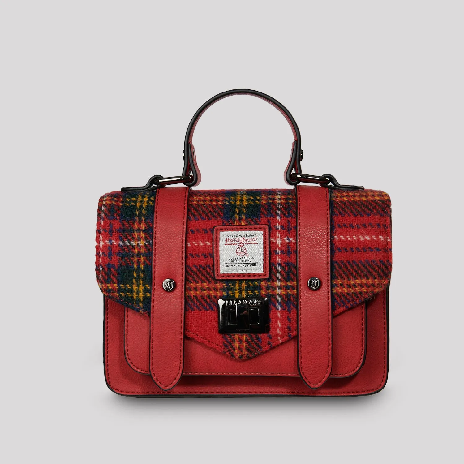 Royal Stewart Tartan Satchels with Harris Tweed®
