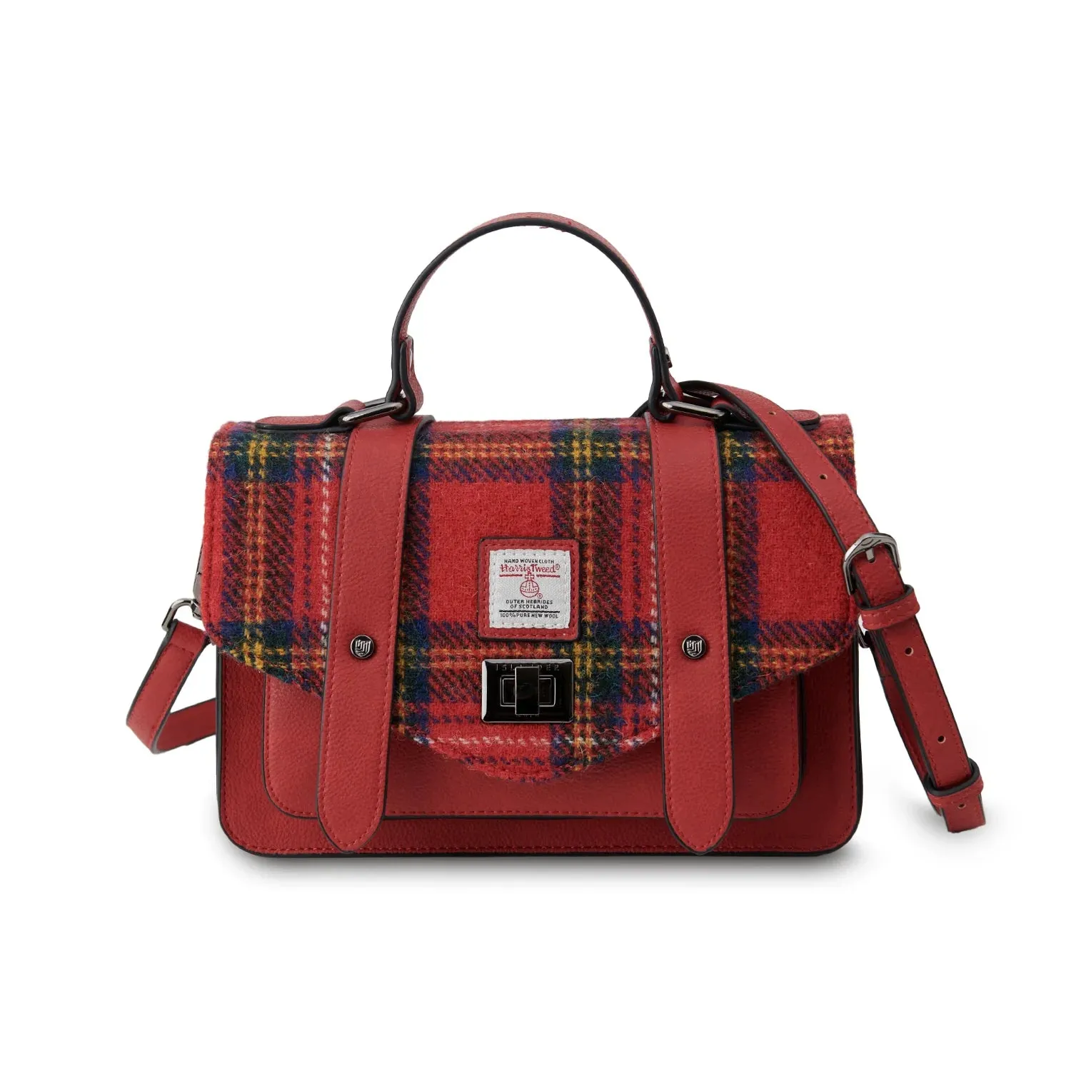 Royal Stewart Tartan Satchels with Harris Tweed®