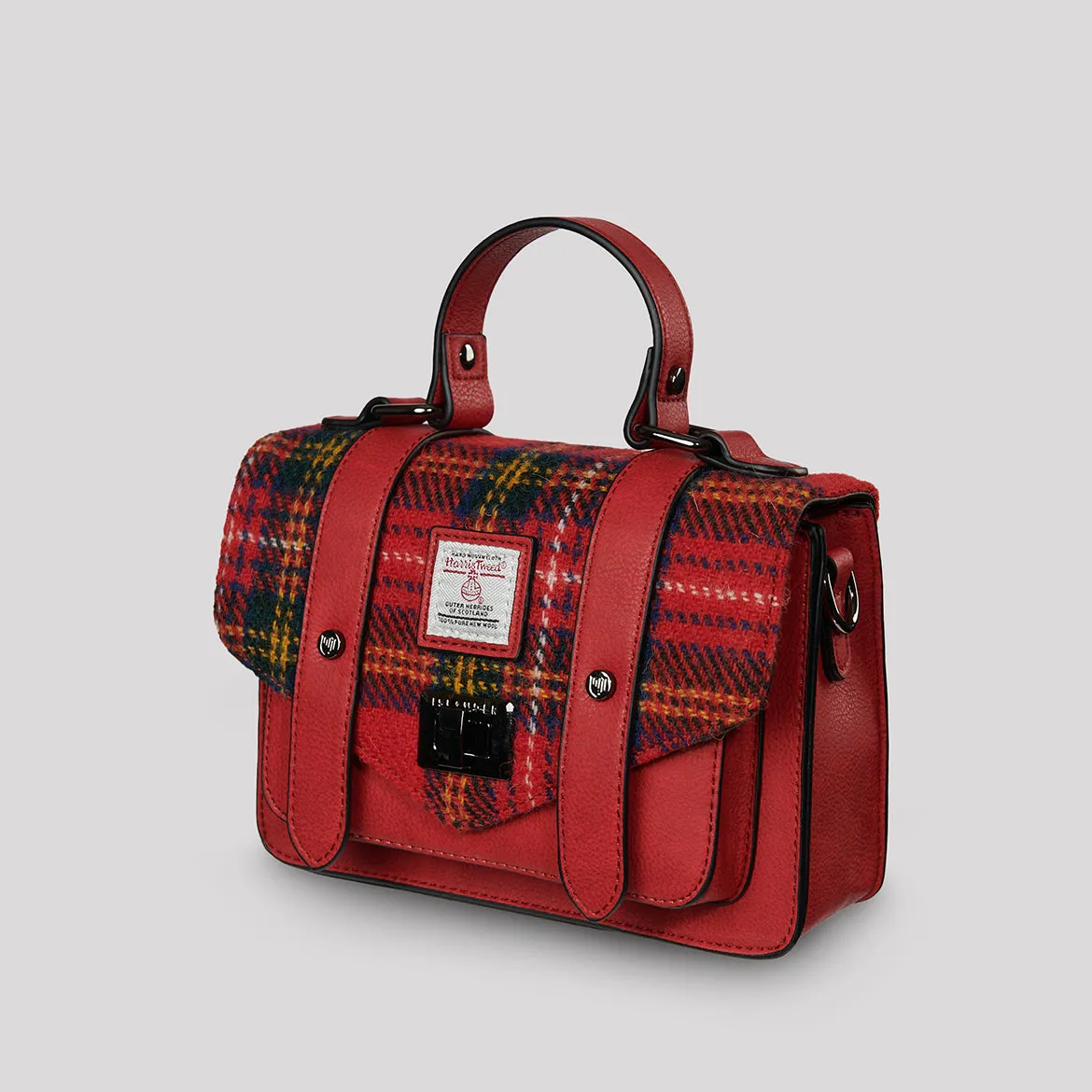 Royal Stewart Tartan Satchels with Harris Tweed®
