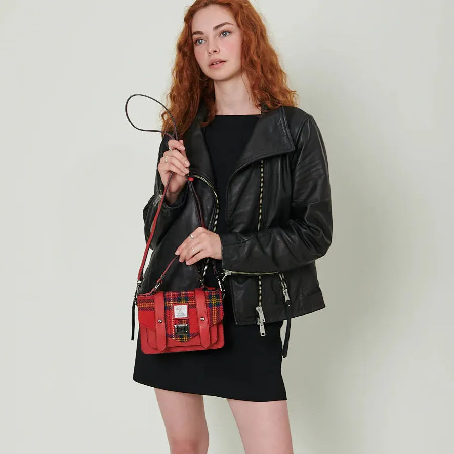 Royal Stewart Tartan Satchels with Harris Tweed®
