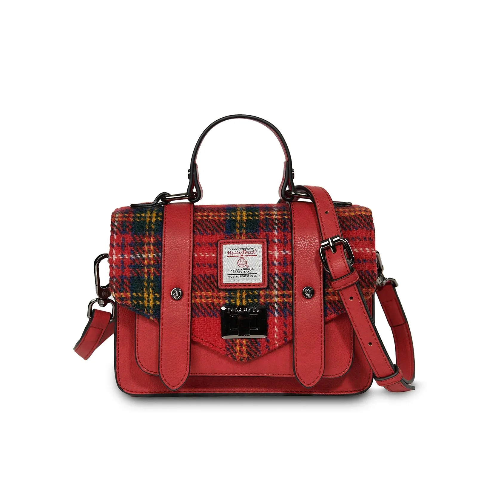 Royal Stewart Tartan Satchels with Harris Tweed®