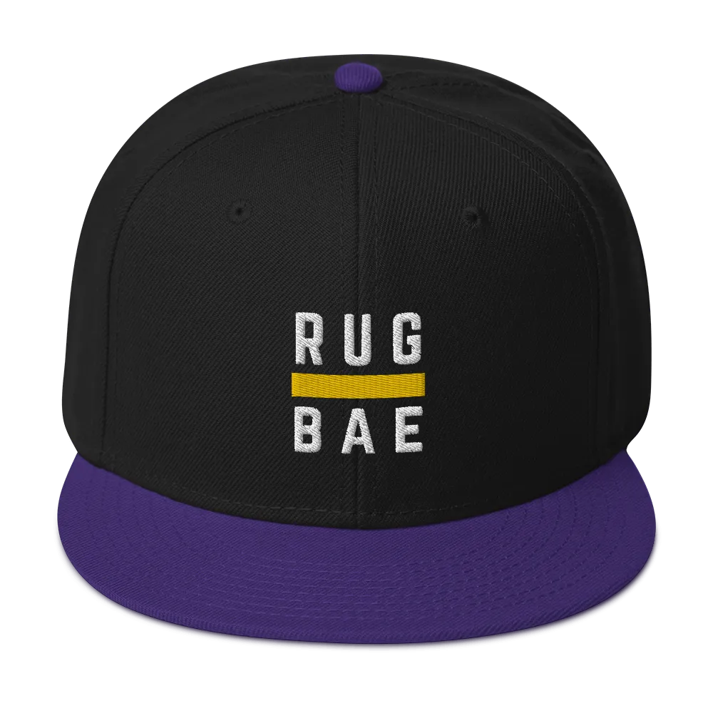 RUGBAE Stripe Snapback Hat