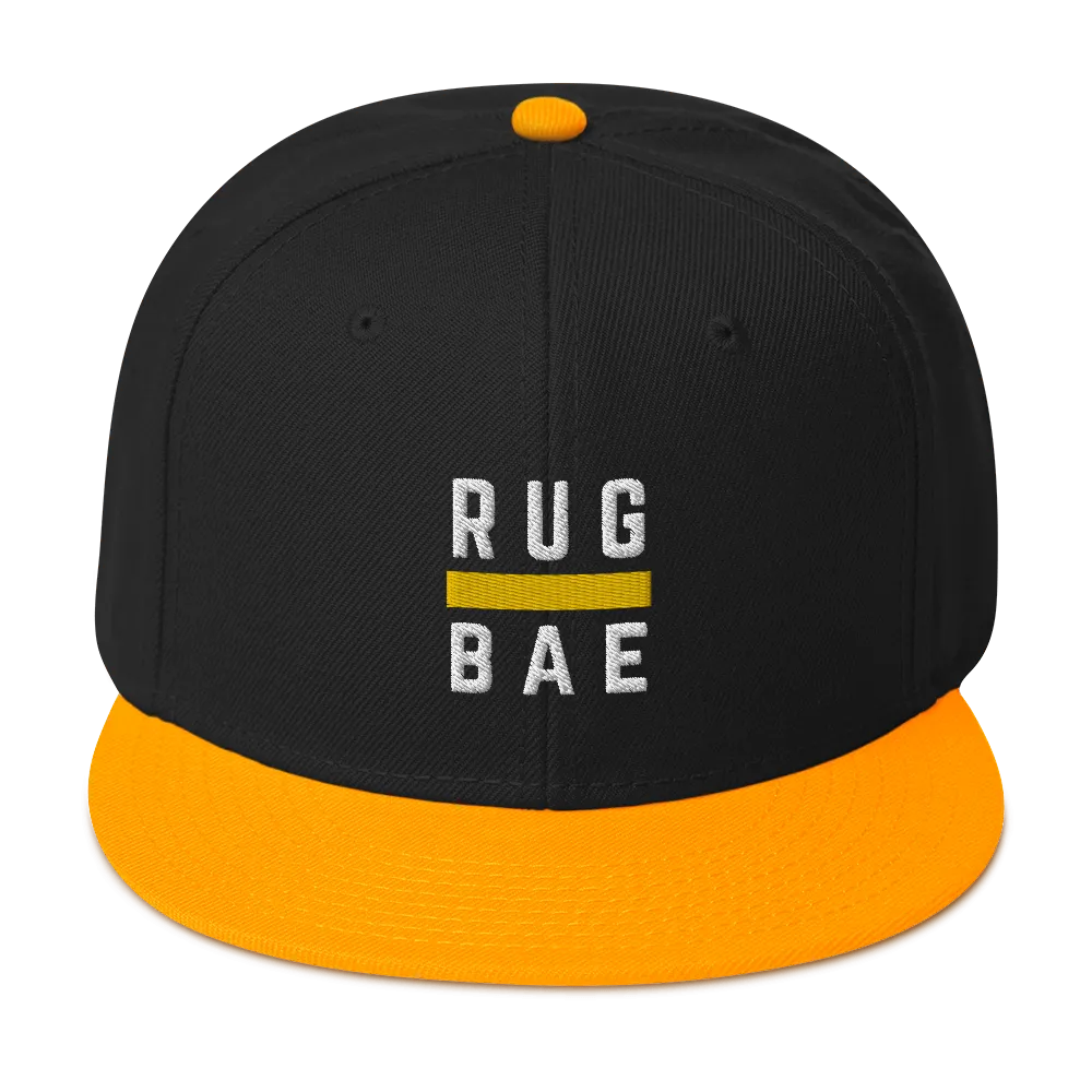 RUGBAE Stripe Snapback Hat