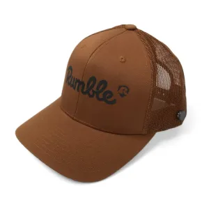 Rumble Caramel Reflective Tag Trucker Cap