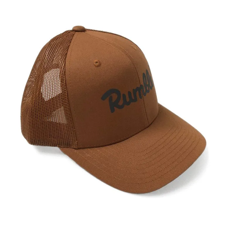 Rumble Caramel Reflective Tag Trucker Cap