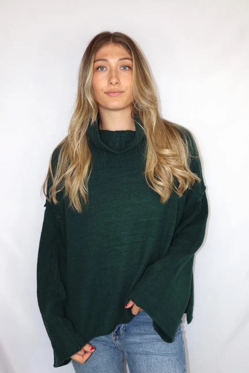Sally Turtleneck Deep Emerald