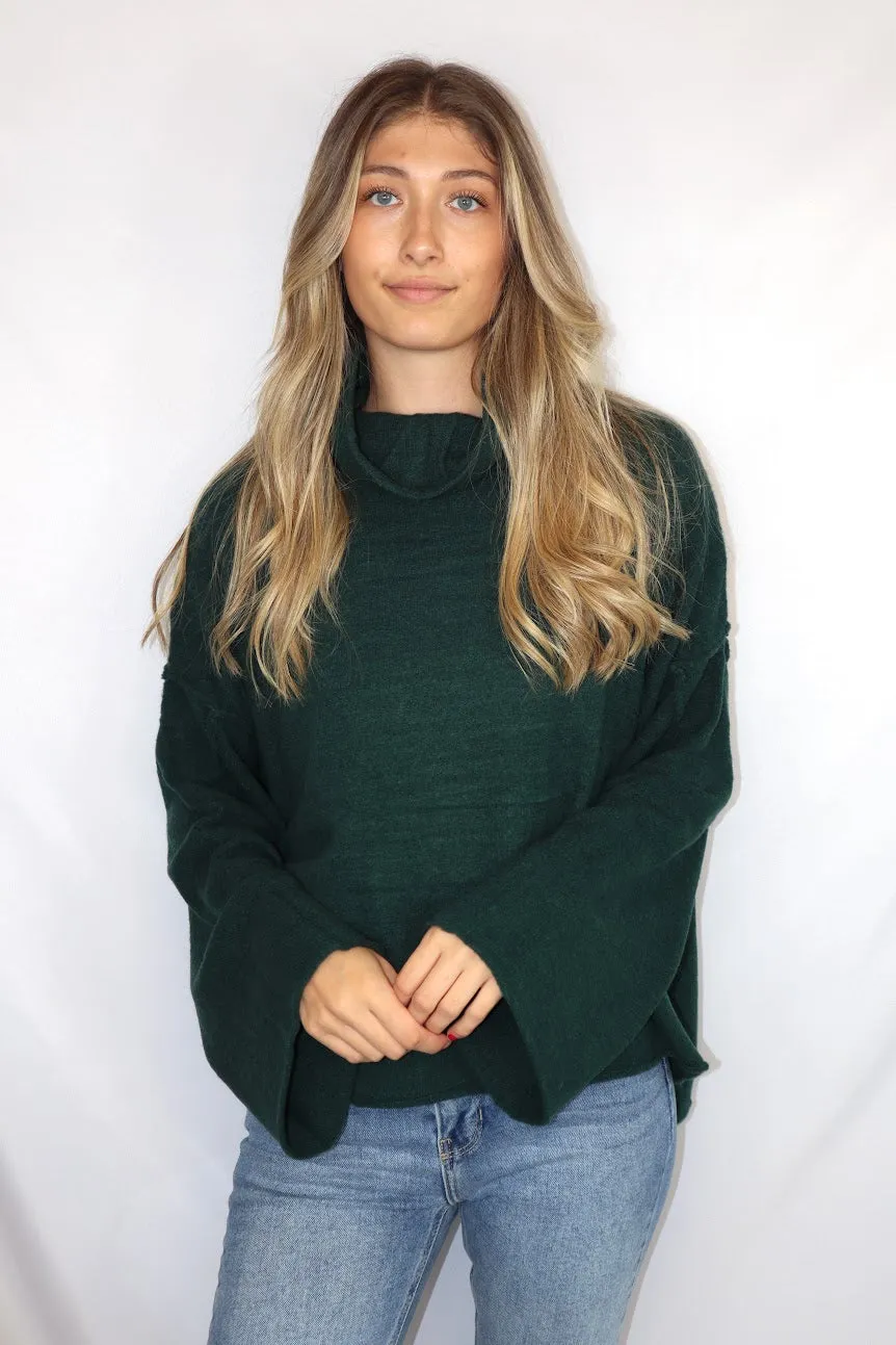 Sally Turtleneck Deep Emerald