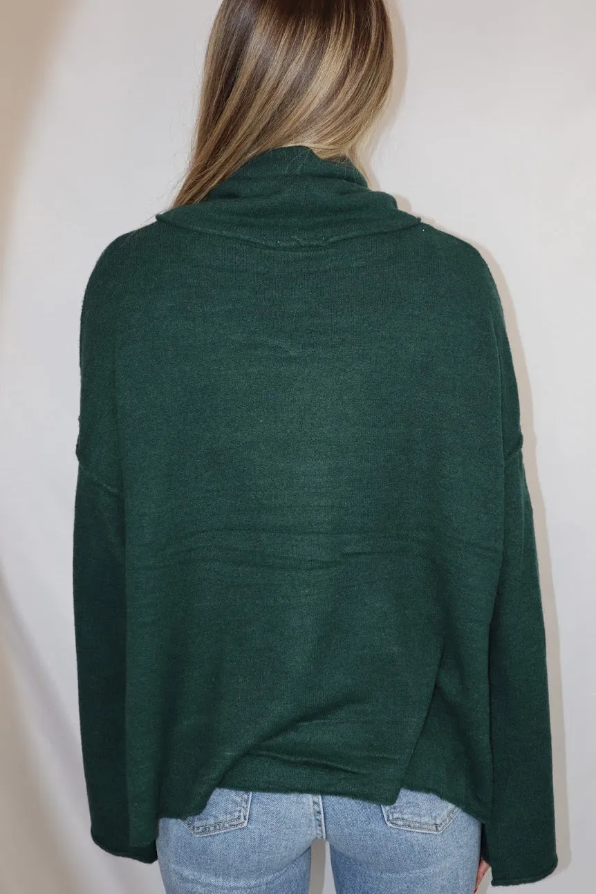 Sally Turtleneck Deep Emerald