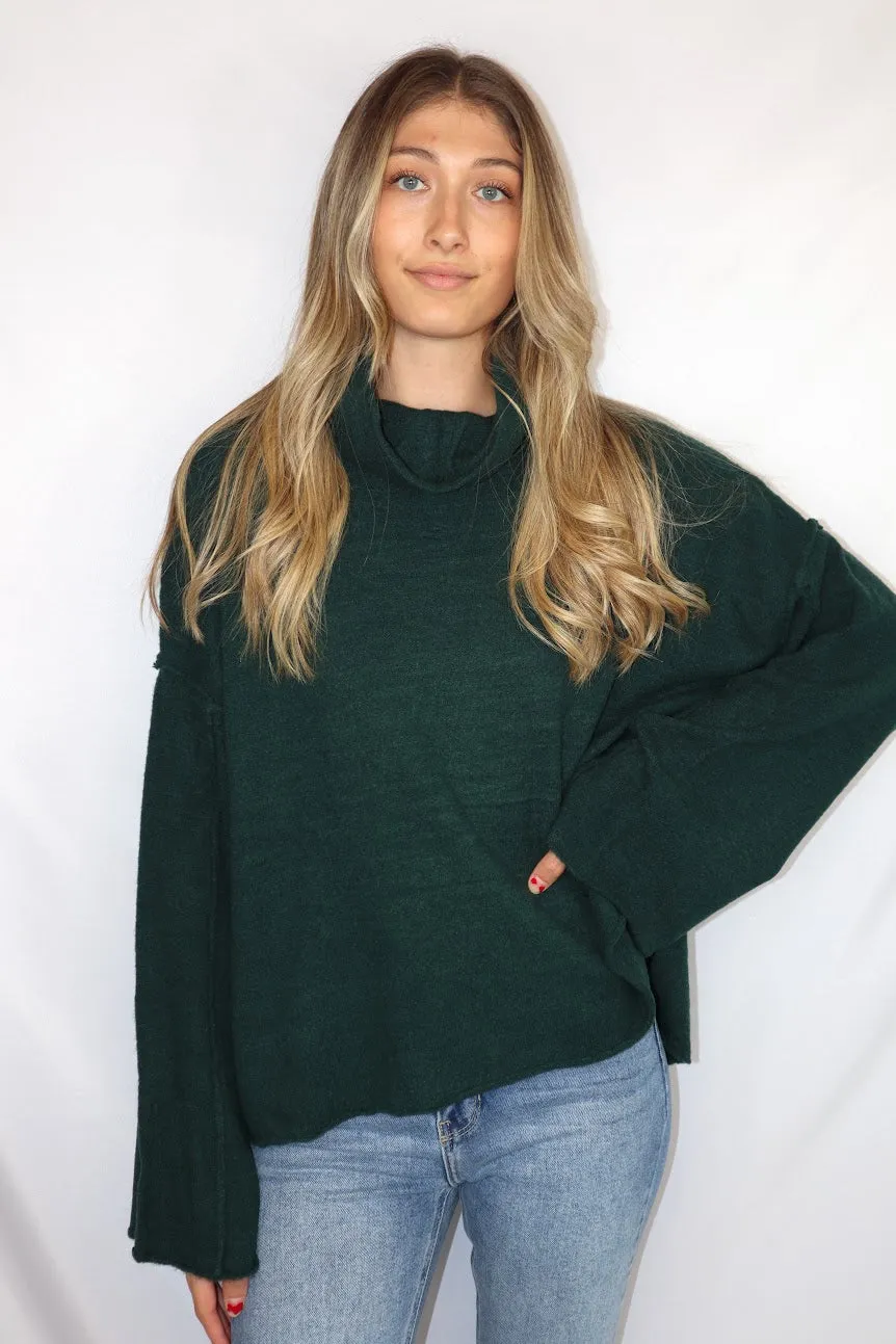 Sally Turtleneck Deep Emerald