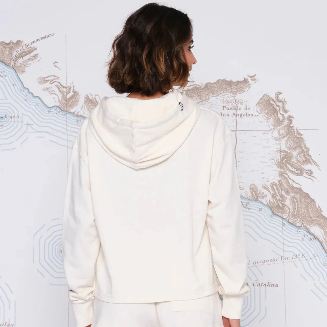 Salty Crew Sand Set Crop Hoody Bone