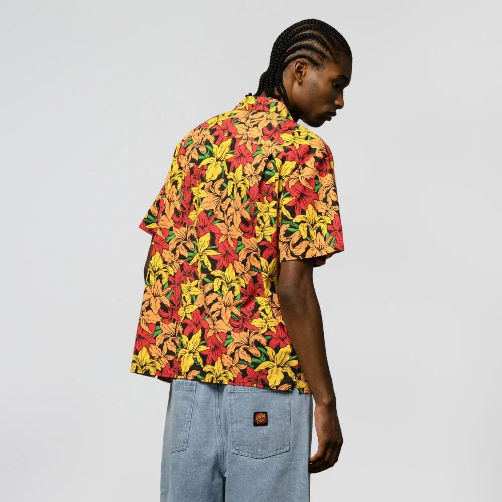 Santa Cruz S/S Shirt Wooten Flowers - Red / Yellow