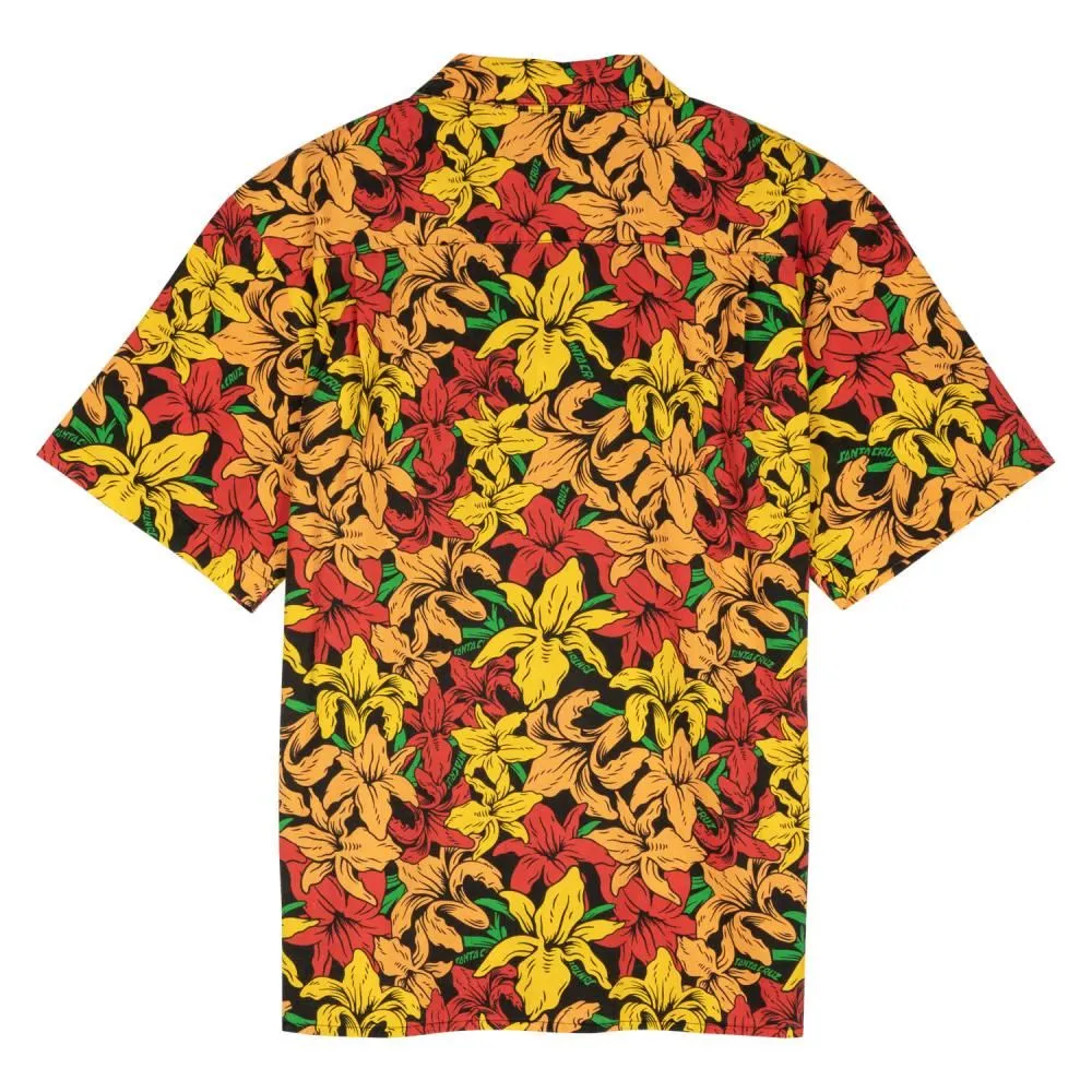 Santa Cruz S/S Shirt Wooten Flowers - Red / Yellow