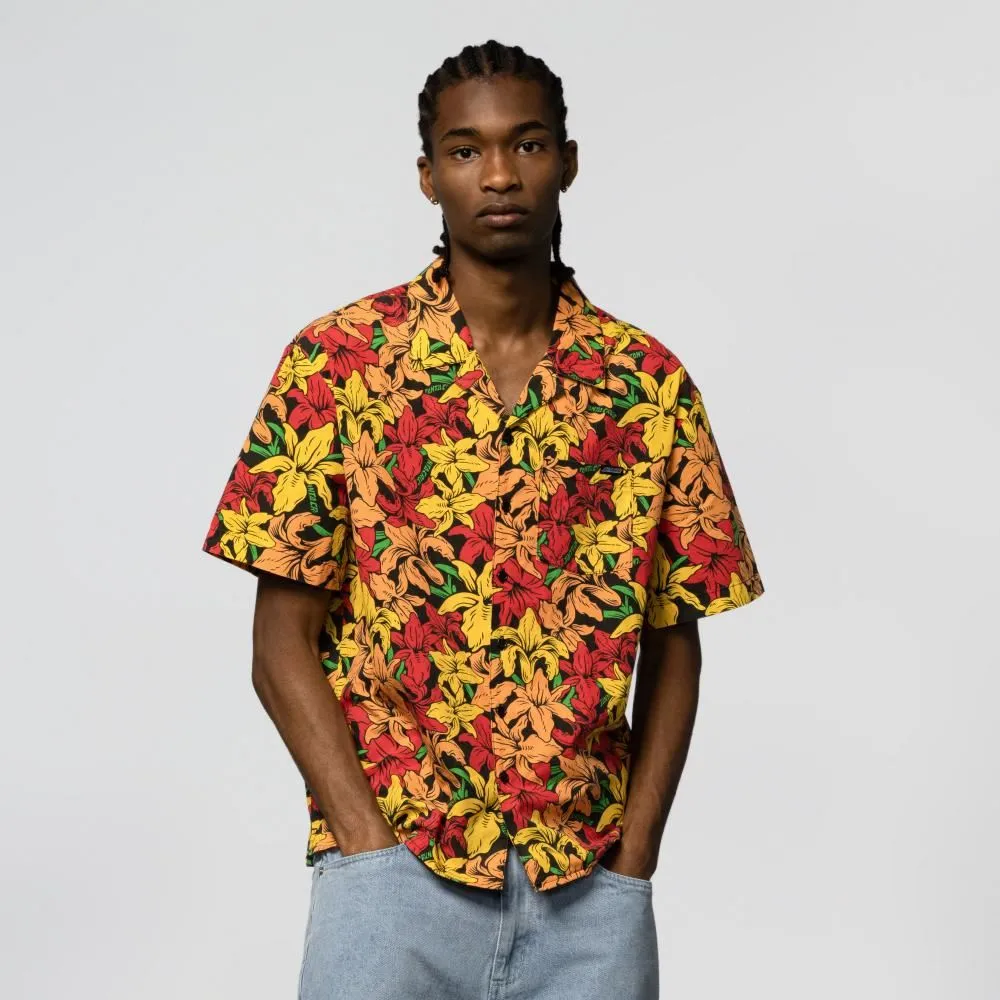 Santa Cruz S/S Shirt Wooten Flowers - Red / Yellow