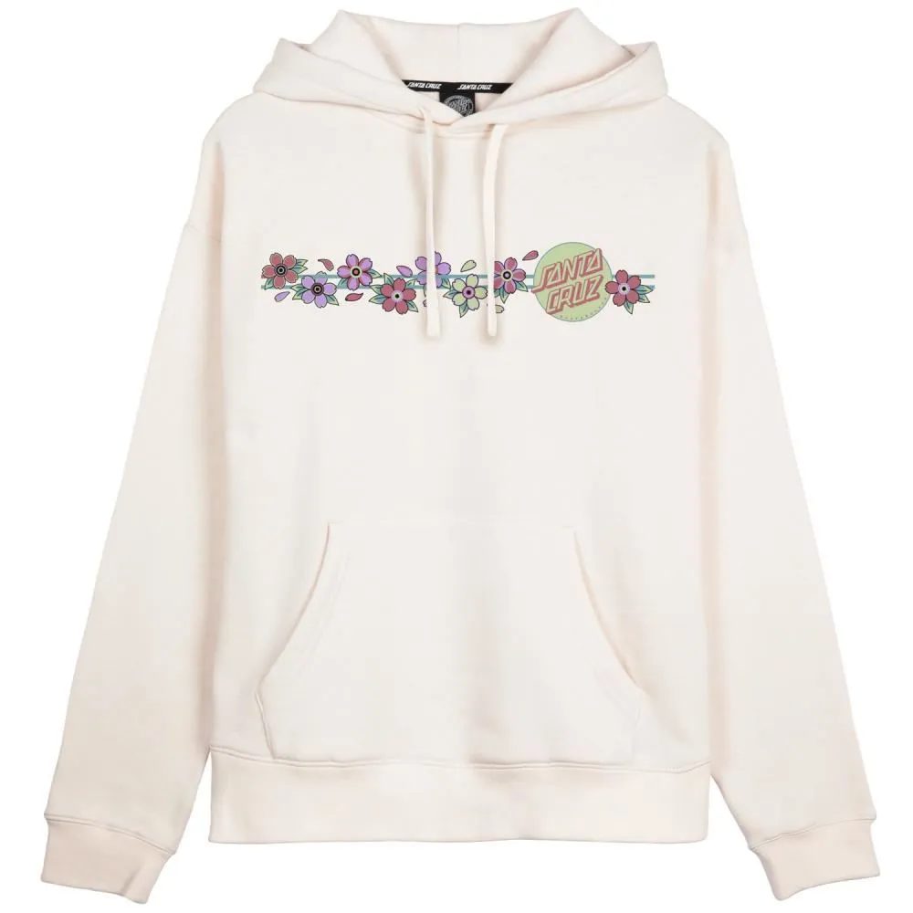 Santa Cruz Womens Hood Blooming Dot Hood - Off White