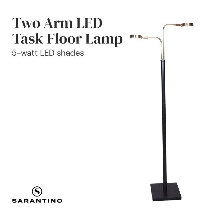 SARANTINO LED METAL FLOOR LAMP