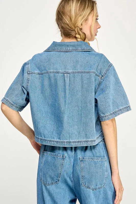 SASHA DENIM SHIRT