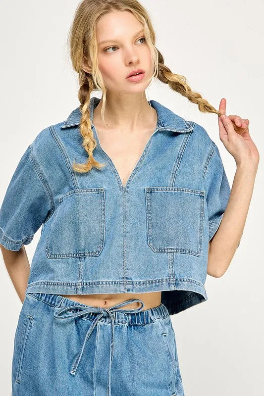 SASHA DENIM SHIRT