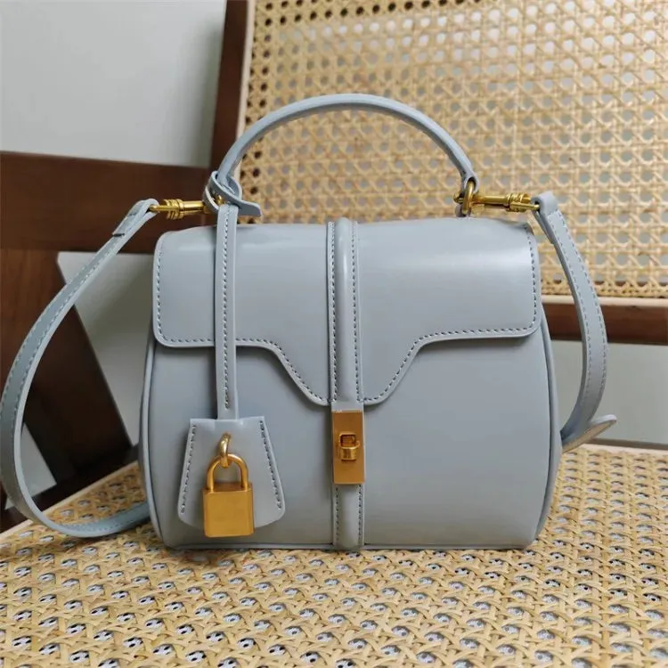Satinated Calfskin Mini 16 Top Handle Bag
