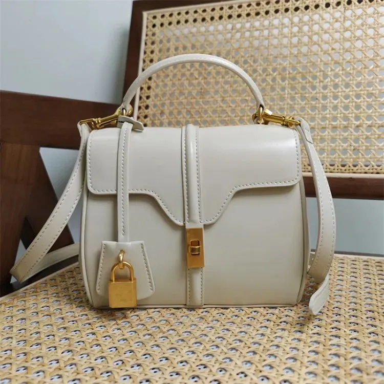Satinated Calfskin Mini 16 Top Handle Bag