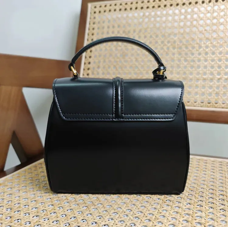 Satinated Calfskin Mini 16 Top Handle Bag