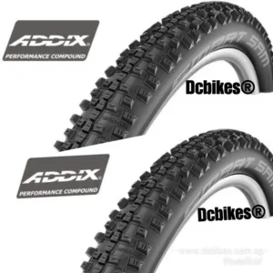 Schwalbe 27.5 X 2.1 Smart Sam Addix 650B MTB Wired Tyres (2 Tires)