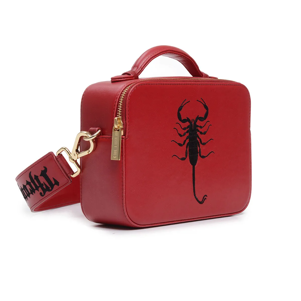 SCORPION EMBROIDERED CROSSBODY BAG